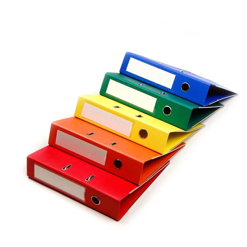 High Quality Good Price Office Files Organizing Storage FC Size 2.5mm 3inch Clip Pp Rigid Cardboard Lever Arch File Folder