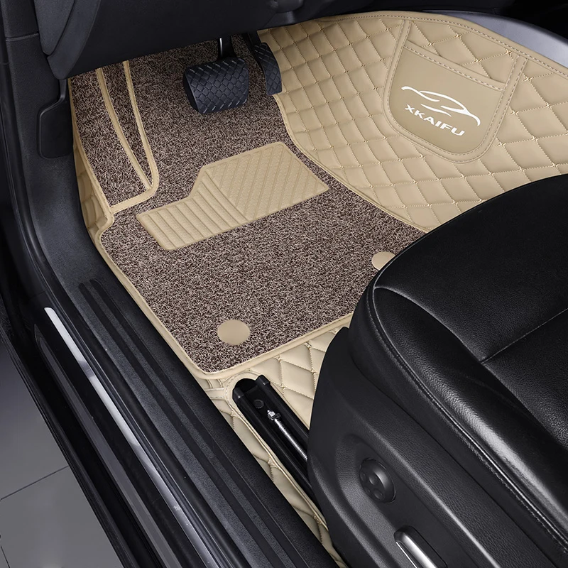 Luxury Non-slip Double Layer Car Mat 5D Car Floor Mats