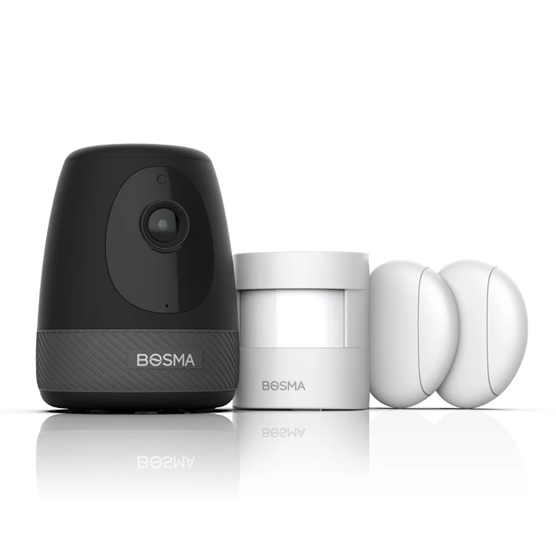 
Smart home wireless security kit IP camera with PIR detector and contact sensor powered by tuya 