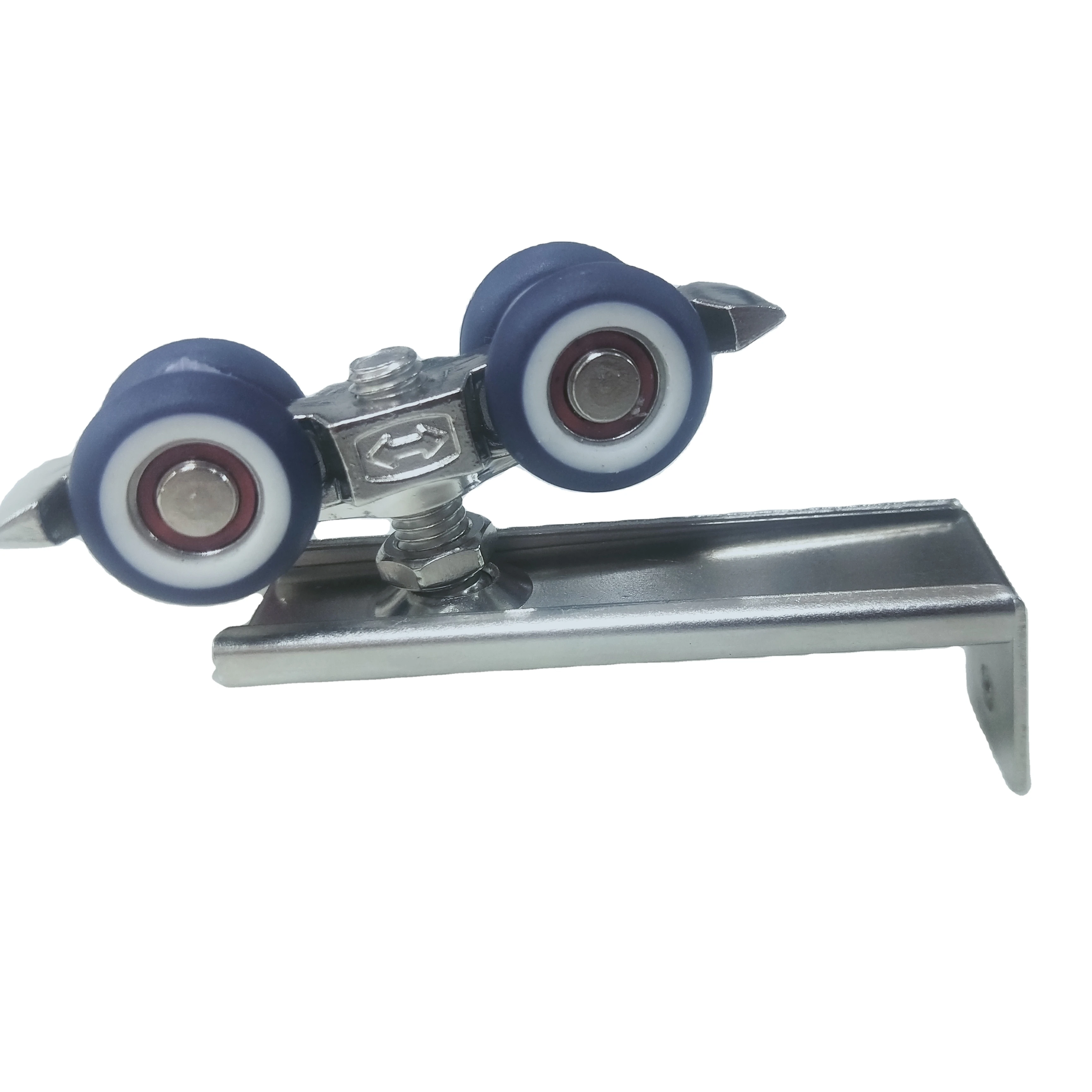 Heavy Duty Metal 8 Wheels Track Guide Pulley Sliding Door Hanging Roller with Bearings