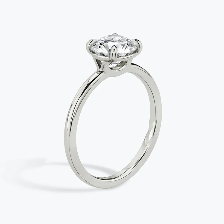 MEDBOO Fashion Jewelry Platinum PT990 1.5CT VSS Round Brilliant Cut Moissanite Diamond Luxury Engagement Rings For Women