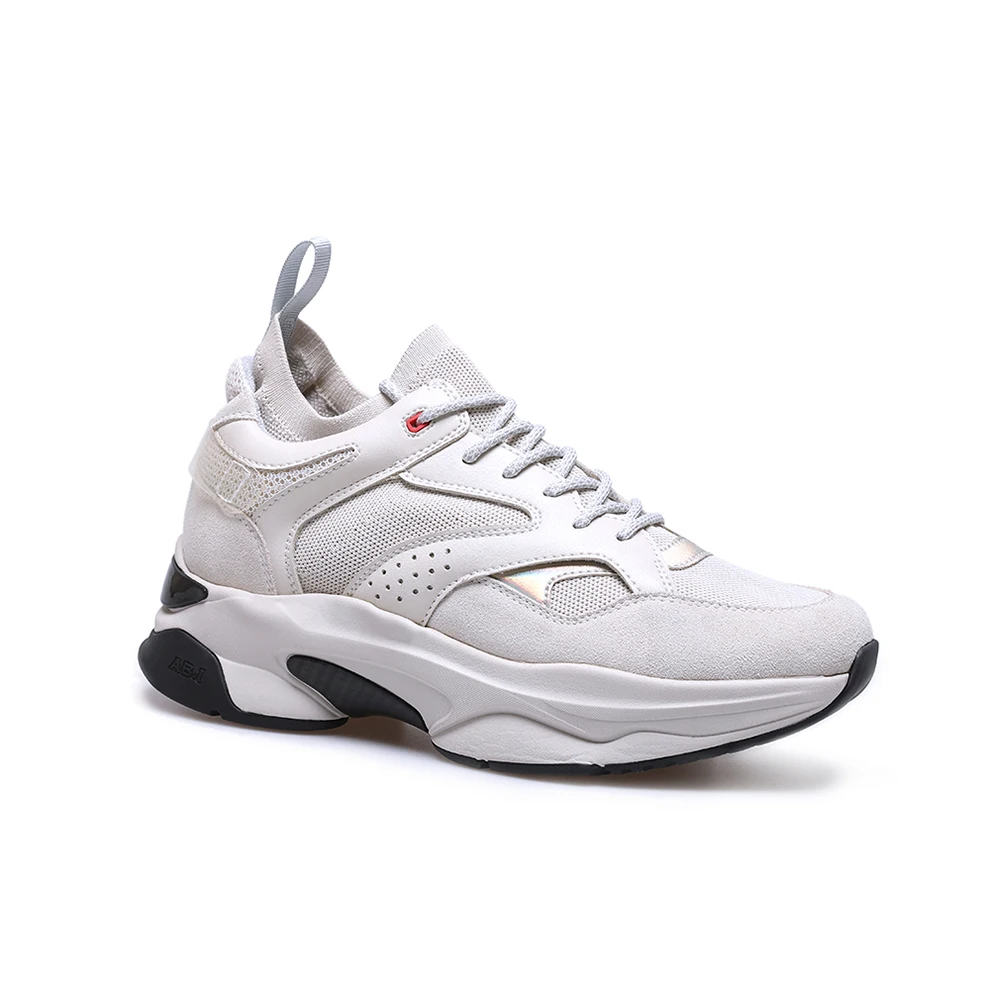 
Wholesale Designer White Chunky Mens Footwear Walking Sneakers 