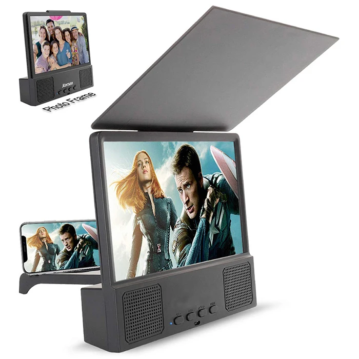 
2021 upgraded screen magnifier ,amplificador para cellular phone projector cell phone screen magnifier with Bluetooth speaker 