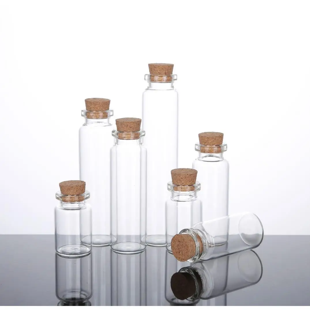100ml mini Glass Vials large test tube With Cork Stopper 47mm Bottle Diameter
