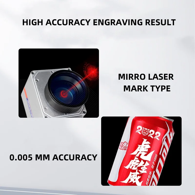 T1 0.005 mm Accuracy Industrial Deep 20W/30W/50W Fiber Laser Engraving Machine for Jewelry Printing on Metal