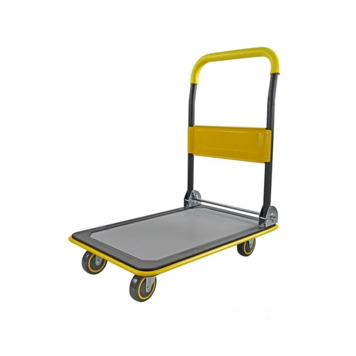 Load 150KG/300KG Steel Platform Trolley Cart Factory Portable Moving 4 rounds dollies