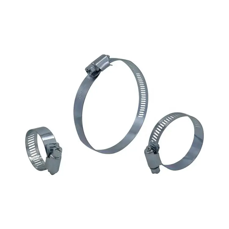 304SS Full Stainless Steel Turbo Exhaust system pipe Double Wire Hose Clamp heavy duty fuel pipe Clip Clamping for auto parts