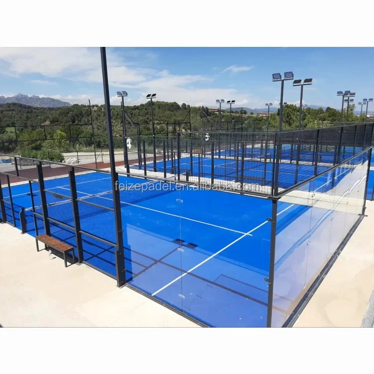 Настраиваемый коррозионно-стойкий Теннисный корт Cancha de Padel лучший Paddel Court для теннисных клубов