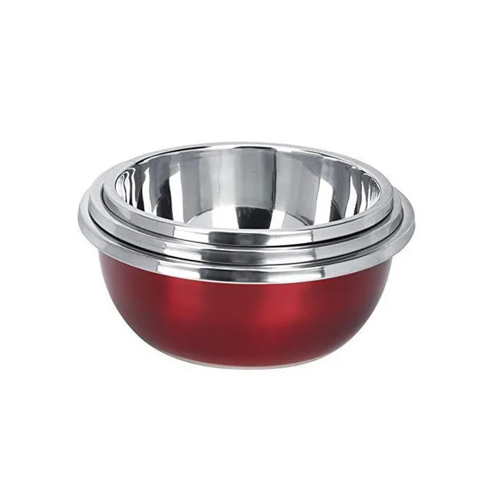 Classic Salad Maker Bowl Drain Basin Basket and Washing Vegetables Fruits Multifunctional Stainless Steel Basin