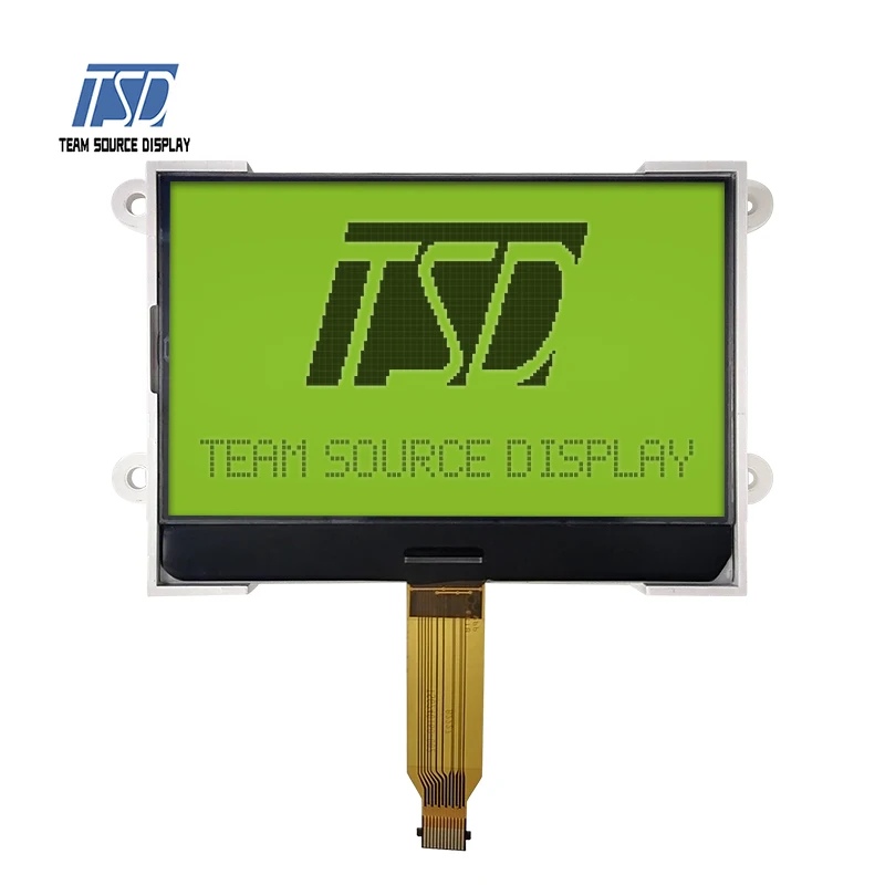 10 years manufacturer 240*160 COG lcd display yellow green  mode  Graphic LCD  with industrial grade