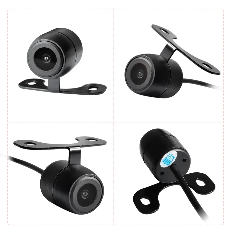 HD night vision IP68 waterproof rear view reversing small butterfly auxiliary reversing camera