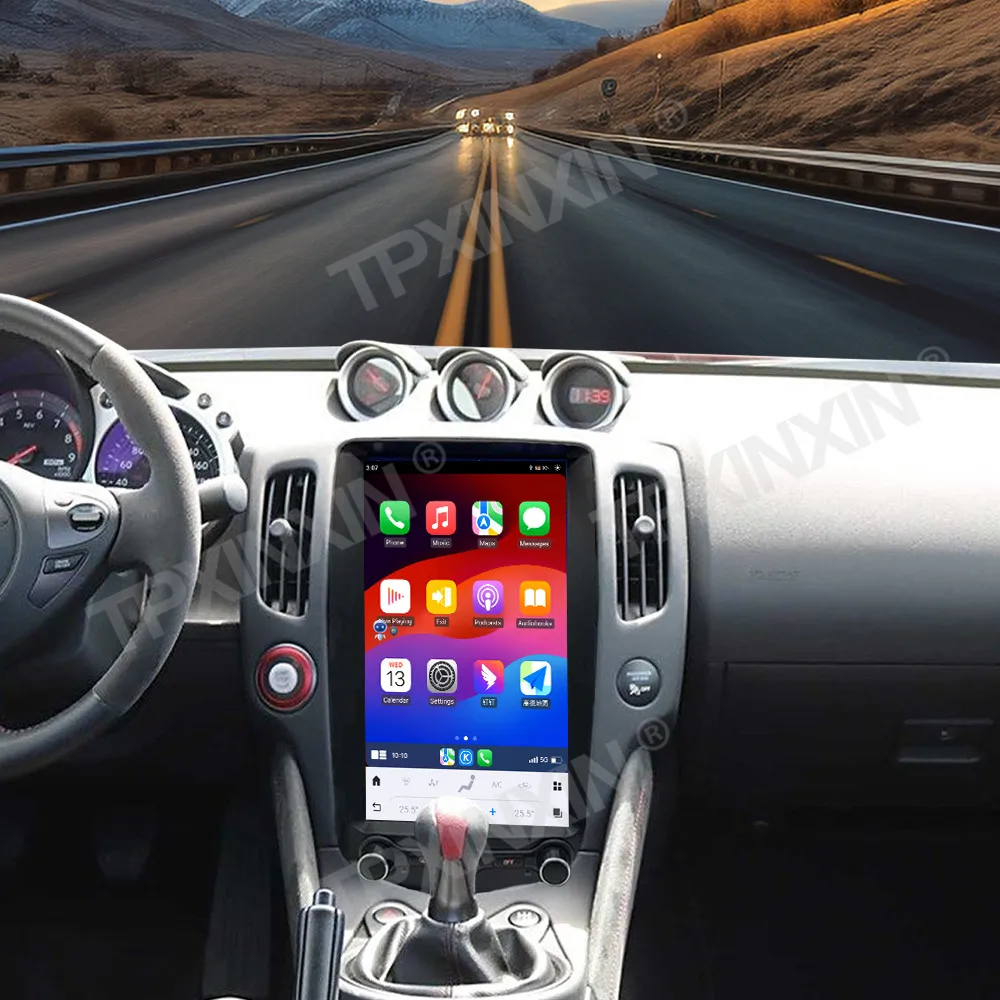 13 8 дюймов Android 0 Автомагнитола для Nissan 370Z 2009-2022 GPS Навигация стерео Мультимедийный Плеер головное устройство Tesla стиль аудио