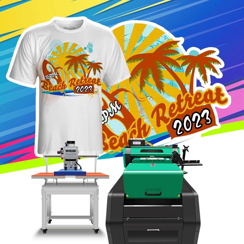 Multiple Configurations Digital A3 Size Inkjet T-Shirt DTF Printer Print with Powder Shaker Machine and Dryer for Sale