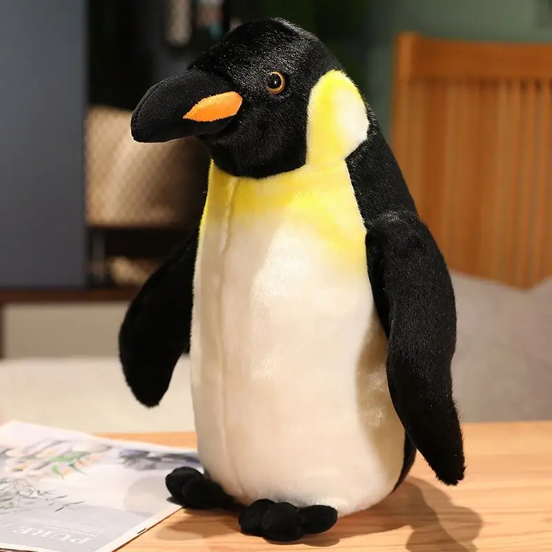 Realistic Zoo Animals Soft Toys Lifelike Penguin Stuffed Animals