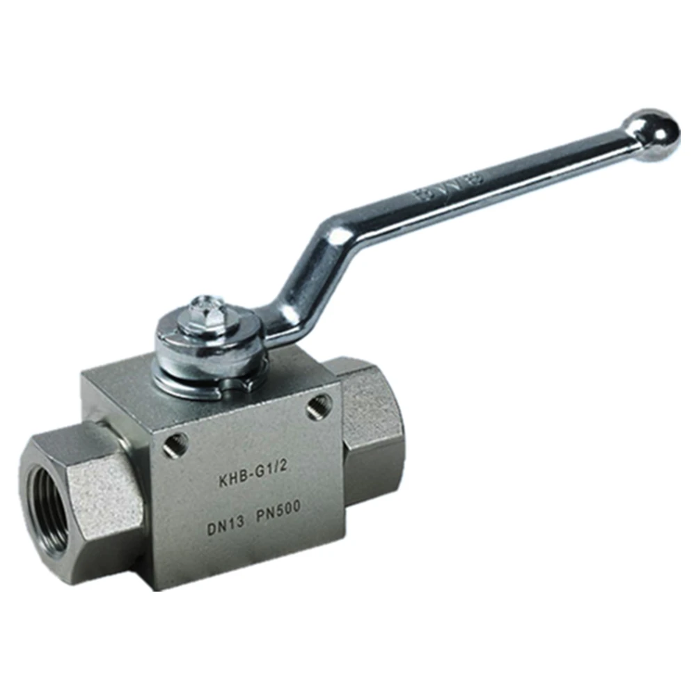 High Pressure Hydraulic Ball Valve With Mounting Holes KHB BSP1/2 BKH 2 ways