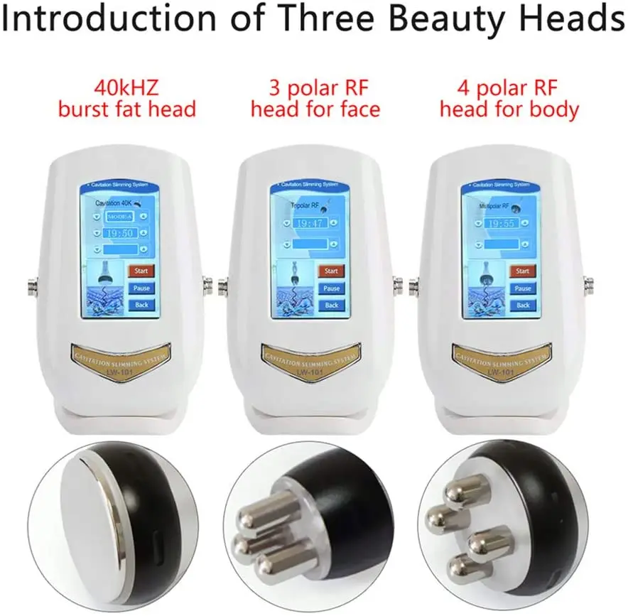 Factory price 3 In 1 Ultrasonic Rf Fat Loss Body Slimming Vacuum Cavitation System 40k Cavitation Machine