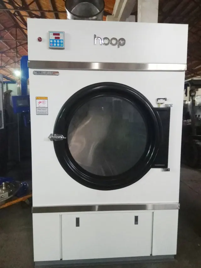 HOOP hotel hospital use HG-50/D 50Kg commercial & industrial gas steam & electric stainless steel tumble dryer laundry machine