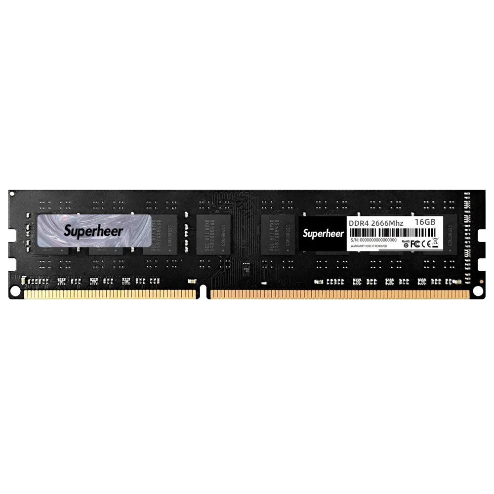 Superheer 16gb 2666mhz DDR4 Ram Professional Gaming Computer Accessories Motherboard Working for PC Desktop Computer