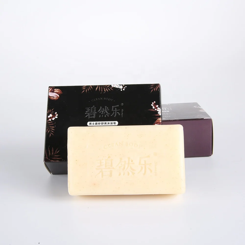 
Private label natural organic mens product clean exfoliating body bar soap 