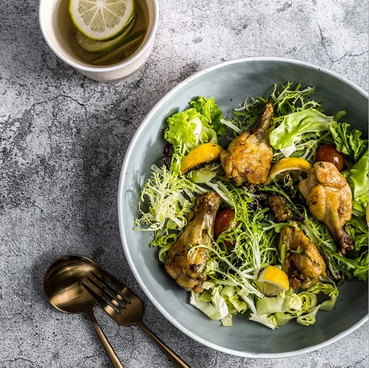 
Retro handmade ceramic dessert plate wedding gift porcelain tableware home decor cake plate 