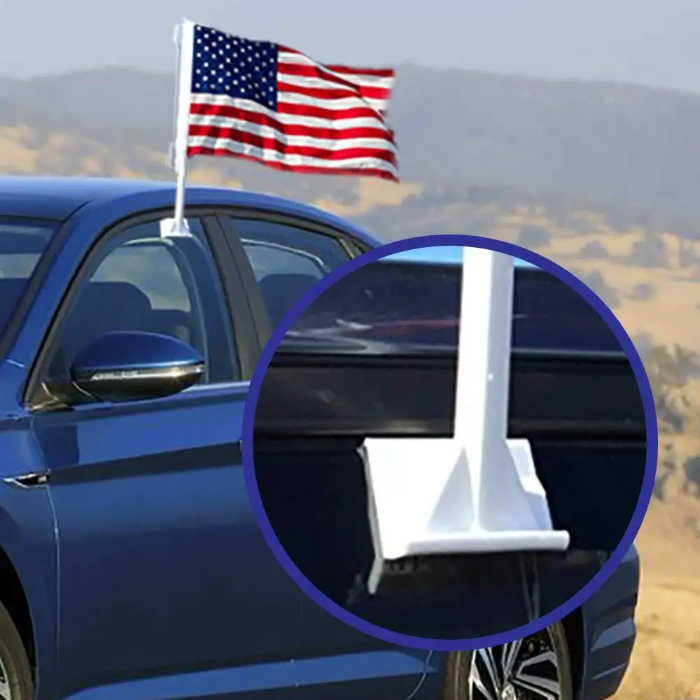 custom United States American Window Clip on USA Car Flag