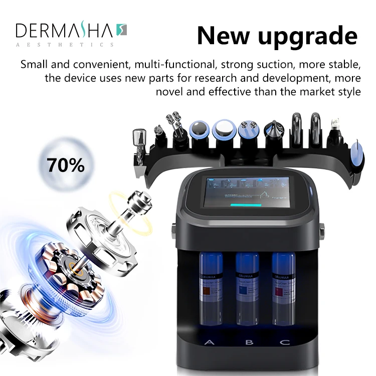 Multifunctional Skin Management Beauty Equipment 10 in 1 Oxygen Jet Dermabrasion Skin Peel Aqua Peeling Facial Beauty Machine