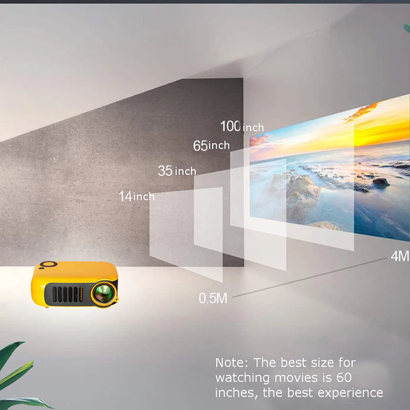 Pocket Projector Tv Lcd Led Home Theater Small Video Led Mobile Laser Mini Projector 4k