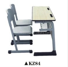 School Furniture Double Desk and Chairs Popular second hand school furniture for sale KZ84