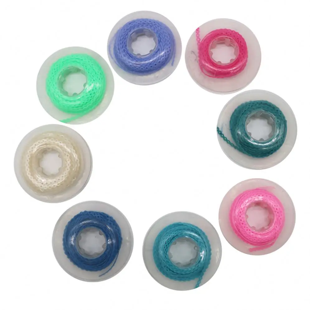 15FT/4.5M 42Colors Dental Latex Free Long Short Continous Power Chain EChain for Orthodontic Brackets