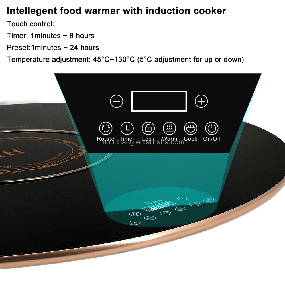 Best Quality Home Hotel Restaurant Keep Food Warm Electric Warming Tray With Induction Cooker