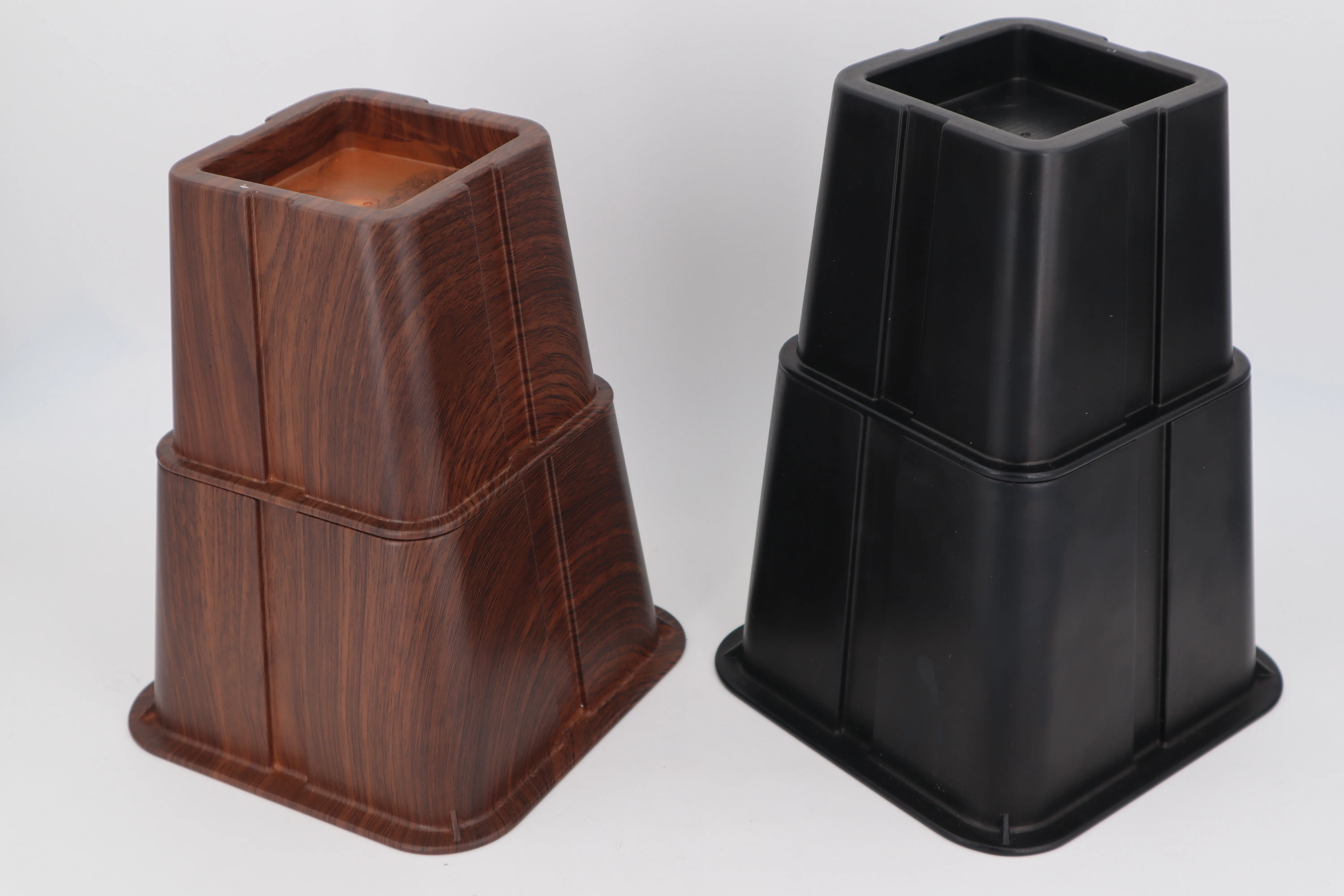 China factory Latest Design High quality 7 inch Plastic ABS adjustable bed leg furniture risers