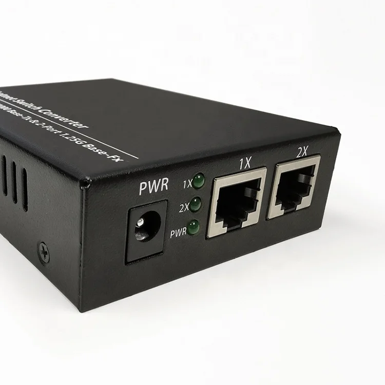
10/100/1000m fiber media converter rg45 2port optical to ethernet media converter 