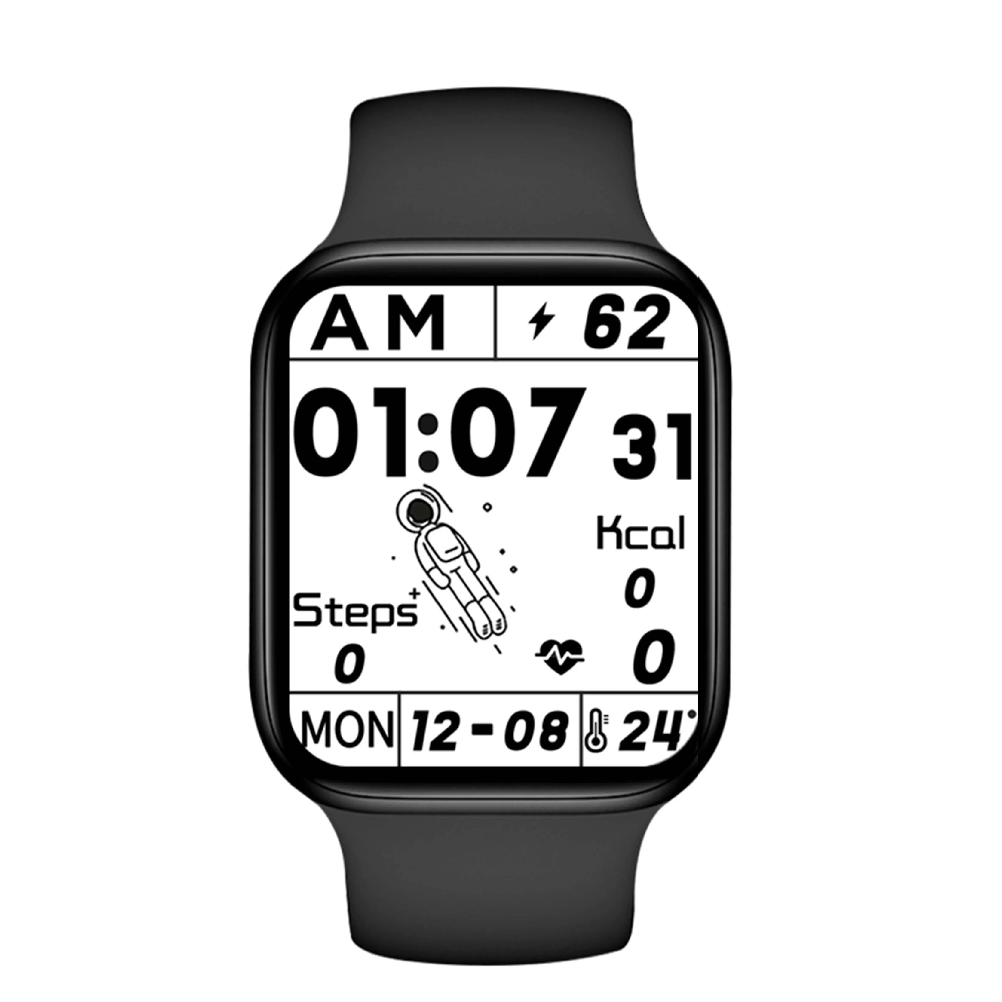 
HW22 Pro Smart Watch, 1.75 inch IWO Watch 6 series Dynamic Heart rate Blood Pressure Wristwatches support Portuguese Italian 