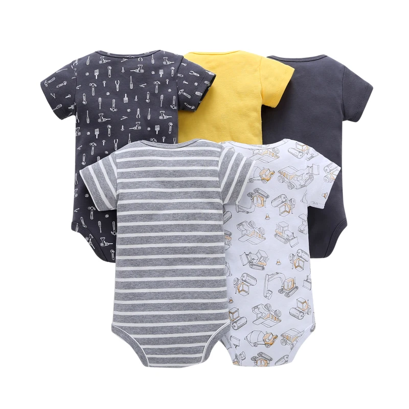 Infants & toddlers age group 5pieces cotton baby clothing short sleeve new born baby romper