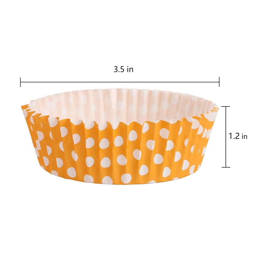 3.5 Inch Paper Baking Cups Greaseproof Large Muffin Liners Cupcake Liners Jumbo Muffin Liners Perfect for Muffins Cake Balls