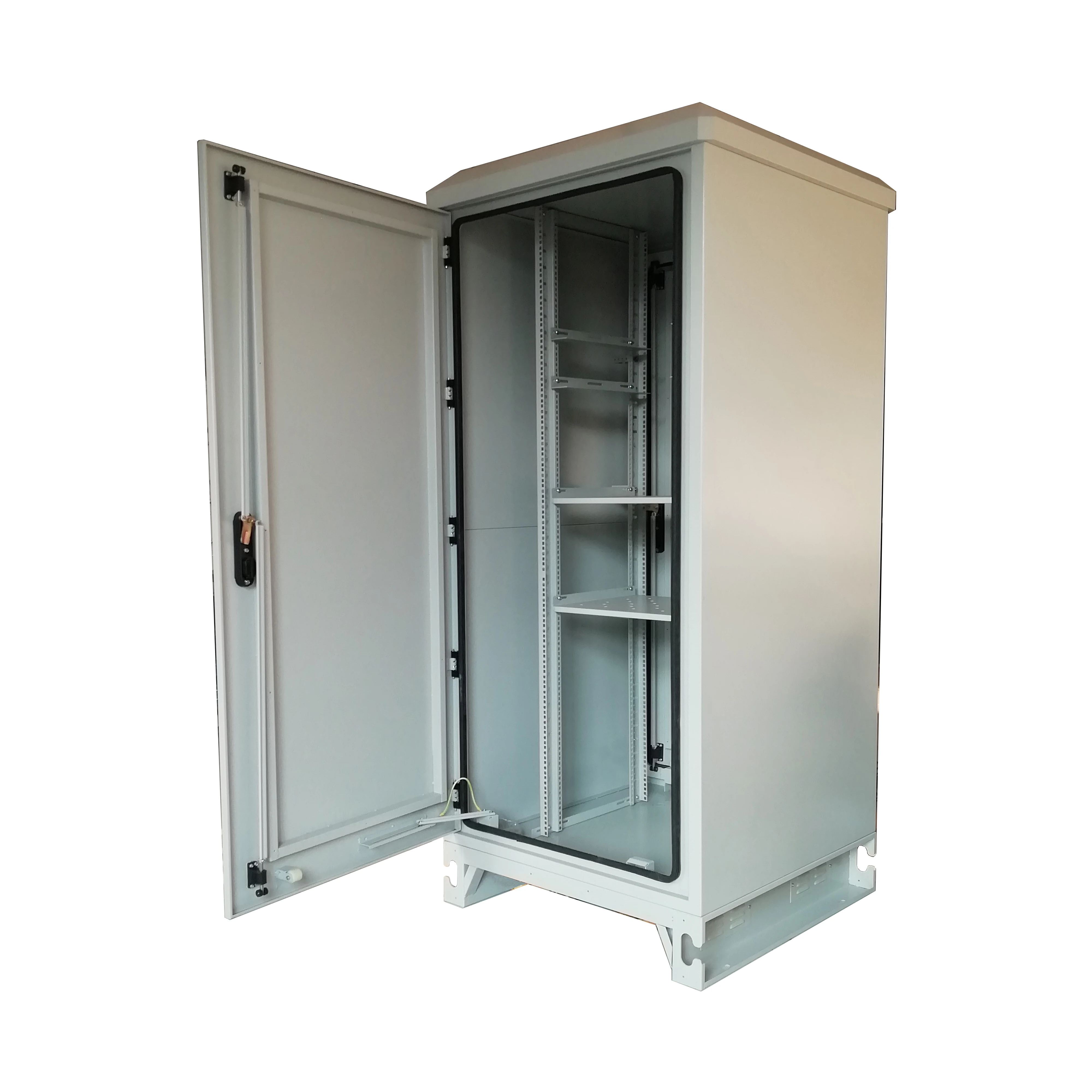 
22U 19inch outdoor electrical enclosure waterproof metal telecom cabinet with heat exchanger IP55 SK-260 