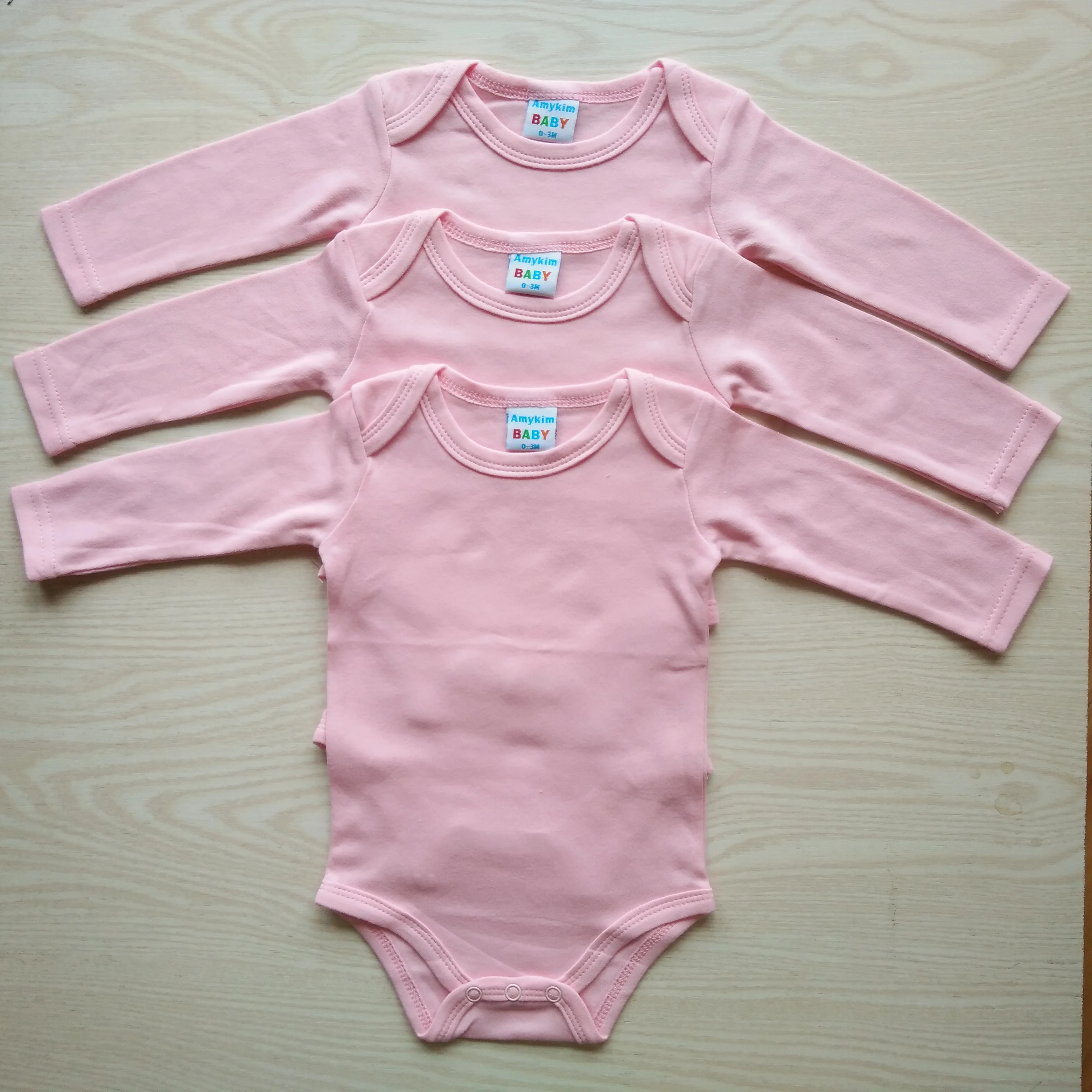 
Wholesale Blank baby clothes private label Customized newborn baby clothes boy girl clothes 12 months cotton baby summer rompers 