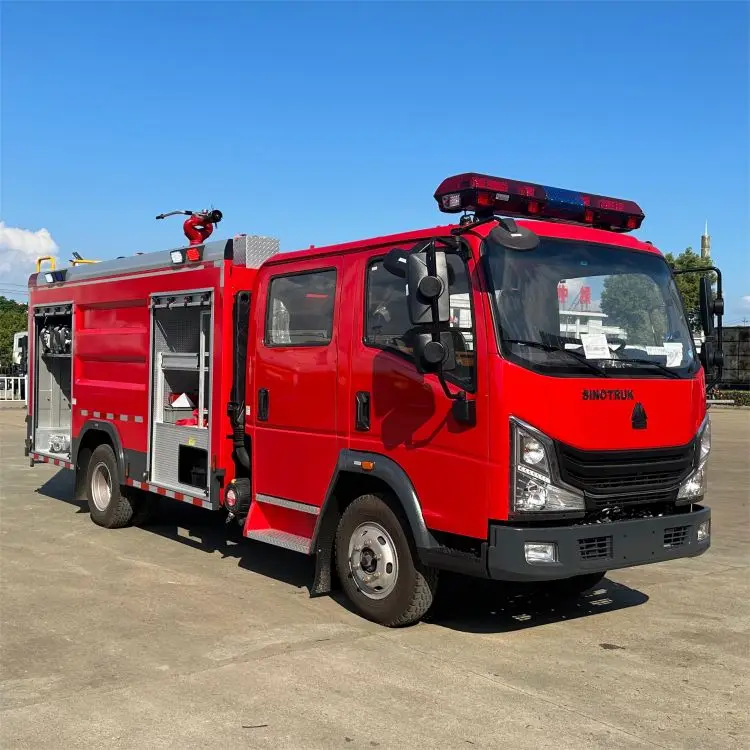 Легкий пожарный автомобиль для Эфиопии ZZ1047D3815C1R45 HOWO