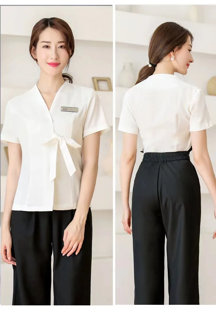 Women Manager Uniform Hotel Uniforms for Hotel and Restaurant Hotel Professional Clothes Foot Bath Pedicure Sexy Suit Uniform