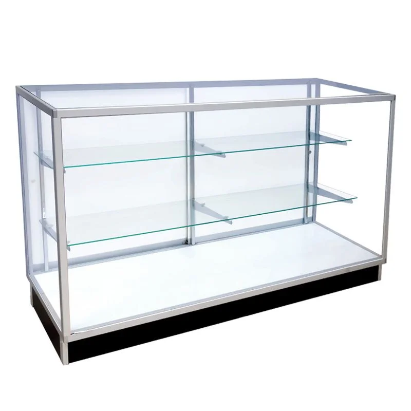 Wholesale Full Vision Tempered Glass Showcase Display Case For Retail Shops Display