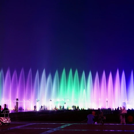 Outdoor Pool Water Floating Music Dancing Fountain