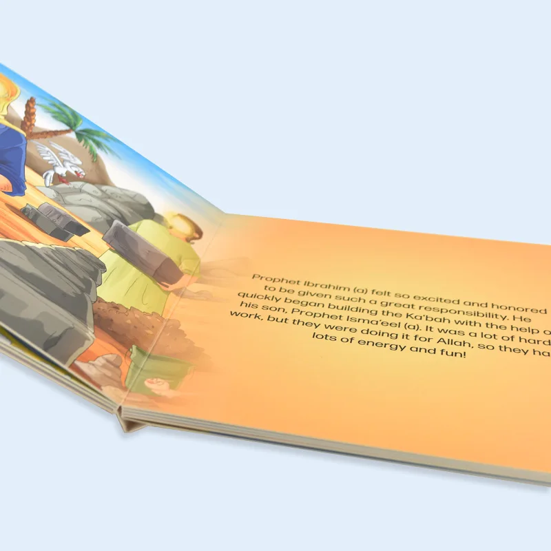 arabic children  kids boardbook printing factory in China