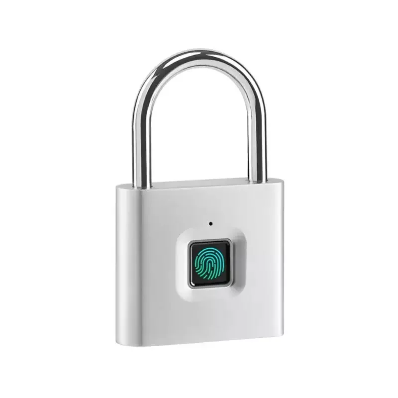 Security Zinc Alloy Fingerprint Smart Biometric Electronic Padlock Anti-theft Waterproof Smart PadlockPopular