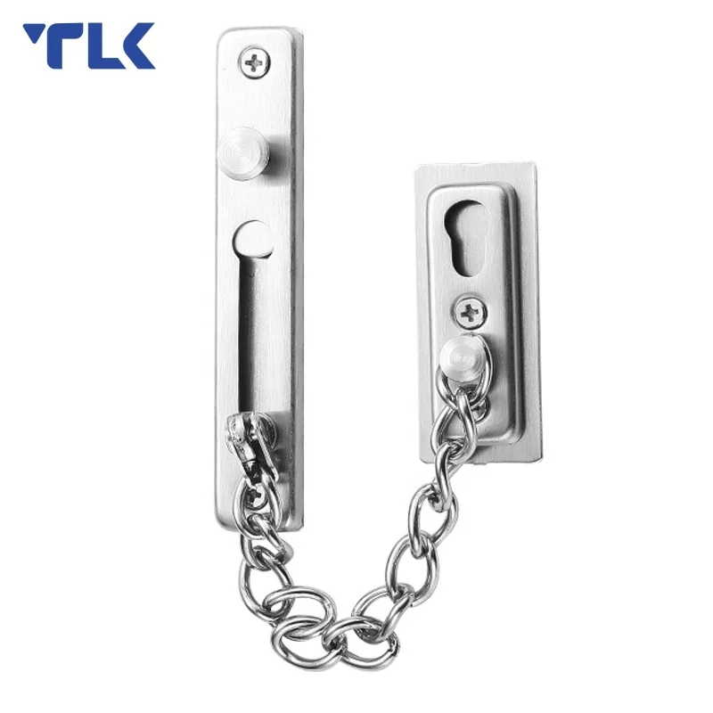 Security Door Chain Guard Lock Hotel Home Stainless Steel Anti-Theft Door Guard With Chain