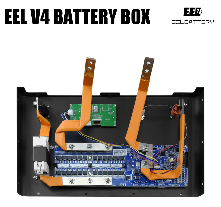 EEL V3 V4 48V Diy Lifepo4 Battery Box Kit 16S Lifepo4 100ah 280ah 340ah Phosphate Lithium Battery case 48V Battery Box
