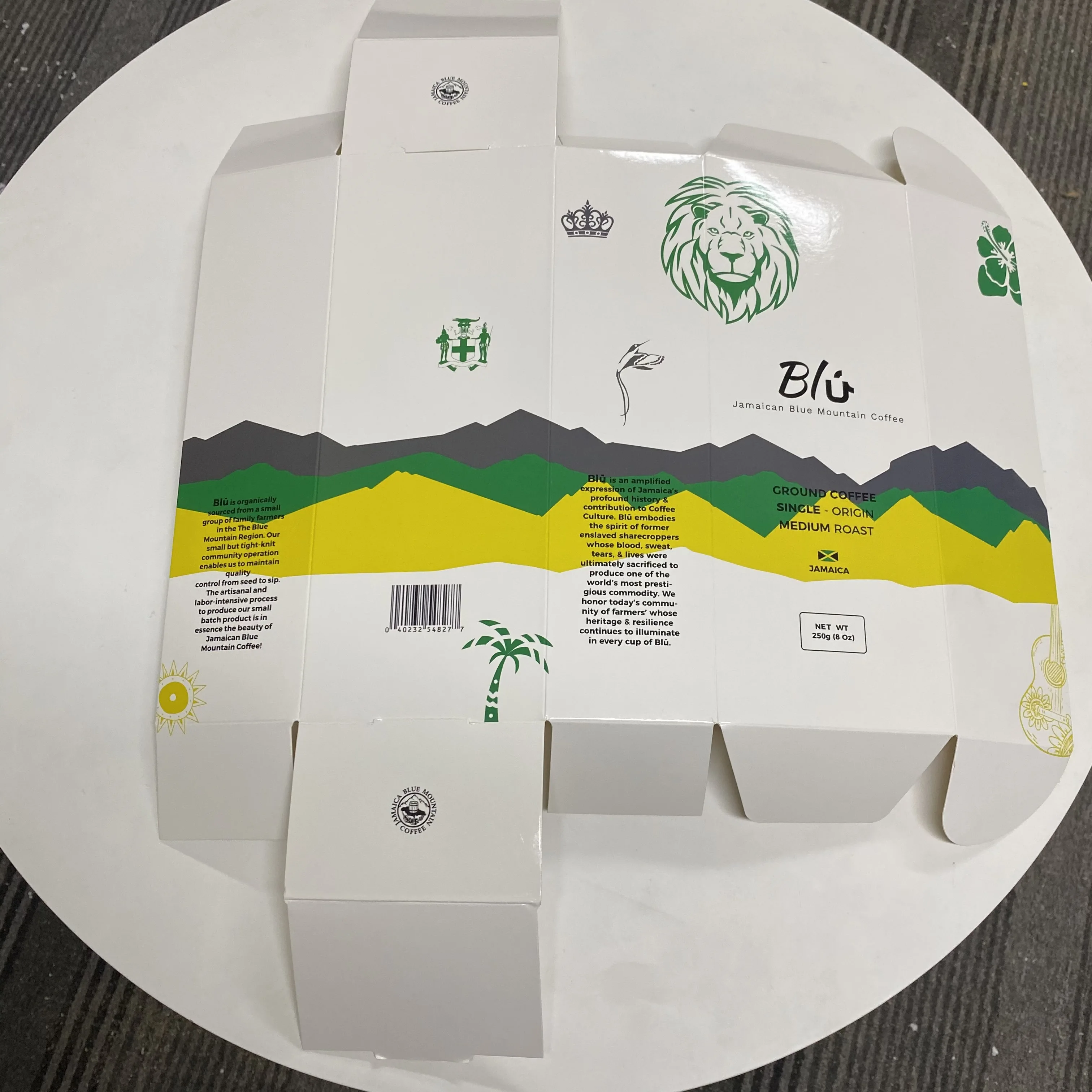 Manufacturer oem art paper cardboard box for coffee bean