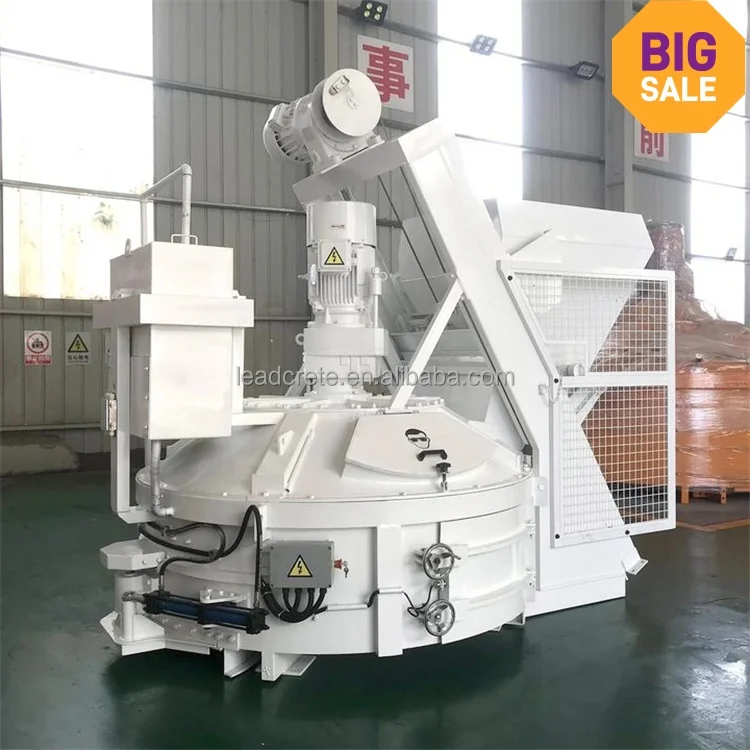 Hot Sale  750 Liter vertical planetary 0.75 M3 concrete pan mixer with high speed mixing blades