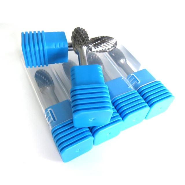 6mm Double Cut Tree Shape With Radius End Grinding Die Grinder Bits, Tungsten Rotary File Carbide Burr