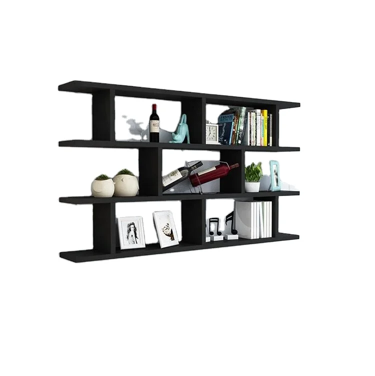 home used wood shelf rack modern wall shelf