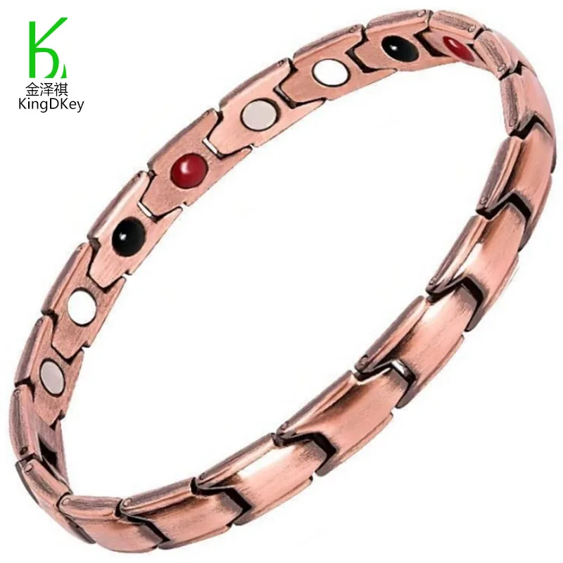 New Style New Fashion Women Magnetic Bracelet Colorful Rhombus Gold Plated Bracelet Hot Sale Slimming Magnetic Therapy bracelet